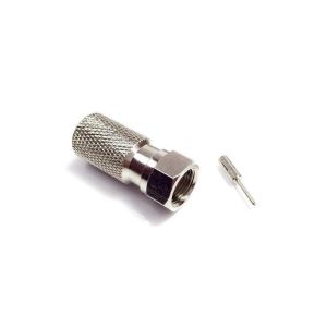 Brass 75 Ohm RG11 F Male Twist-on Connector RF Coaxial Crimp Plug