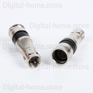 75 Ohm RG11 F Male Compression Connector RF Coaxial Plug
