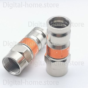 75 Ohm RG59/RG6 F Male Compression Connector RF Coaxial Plug(3)