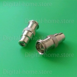 Quick F Male to RCA Female adapter RF Coaxial F Quick Plug to RCA Jack connector