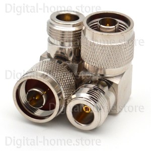 50 Ohm N Male to N Fmale Right Angle Adapter N/N-JKW(NJW/NKW) RF Coaxial N Plug to N Jack 90° Connector