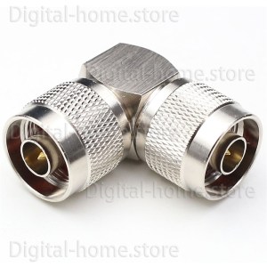 50 Ohm N Male to N Male Right Angle Adapter N/N-JJW(NJW/NJW) RF Coaxial N Plug to N Plug 90° Connector