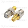 50 Ohm SMA Female to 75 Ohm F Female Adapter SMA/F-KK(SMAK/FK) RF Coaxial SMA Jack to F Plug Connector