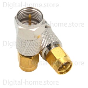 50 Ohm SMA Male to 75 Ohm F Male Adapter SMA/F-JJ(SMAJ/FJ) RF Coaxial SMA Plug to F Plug Connector