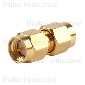 50 Ohm SMA Male to SMA Male Adapter SMA/SMA-JJ(SMAJ/SMAJ) RF Coaxial SMA Plug to SMA Plug Connector
