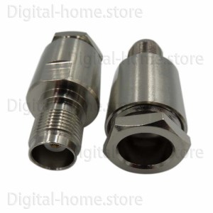 50 Ohm TNC Female Right Angle Connector Clamp/Solder 90° Jack Attachment for RG58/RG6/LMR400