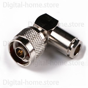 50 Ohm TNC Male Right Angle Connector Clamp/Solder 90° Plug Attachment for RG58/RG6/LMR400